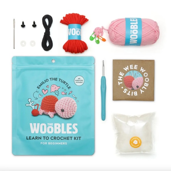 The Woobles Other - The Woobles Crochet Kit - Pink and Blue